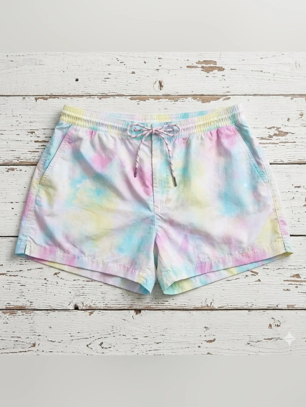 American Eagle Outfitters Women's Pink & Blue Tie Dye Swim Board Shorts Size L